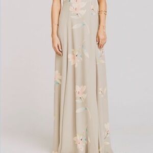 Floral Maxi dress - grey